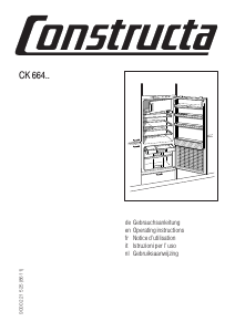 Mode d’emploi Constructa CK66442 Réfrigérateur