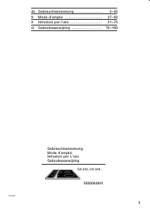 Mode d’emploi Constructa CA33350 Table de cuisson