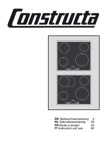 Mode d’emploi Constructa CA43350 Table de cuisson