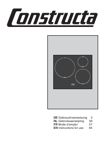 Bedienungsanleitung Constructa CA423350 Kochfeld