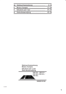 Mode d’emploi Constructa CM33350 Table de cuisson
