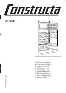 Manual Constructa CK64542 Fridge-Freezer