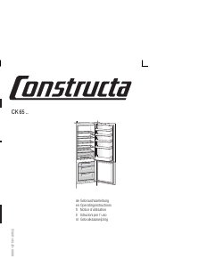 Bedienungsanleitung Constructa CK65642 Kühl-gefrierkombination