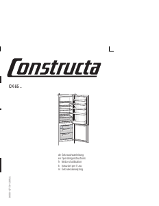 Manuale Constructa CK65742 Frigorifero-congelatore