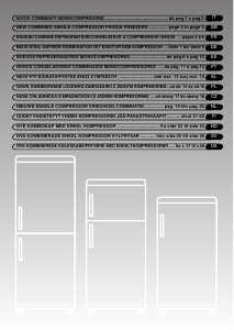 Manual de uso Candy CFM 3550 A Frigorífico combinado