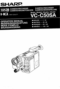 Manual Sharp VC-C50SA Camcorder