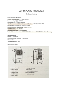 Bruksanvisning Proklima LG04-13AR Luftkonditionering