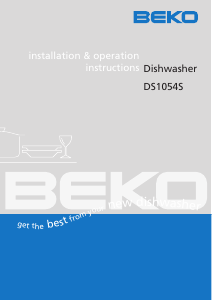 Manual BEKO DS 1054 S Dishwasher