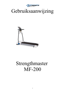 Handleiding StrenghtMaster MF-200 Loopband