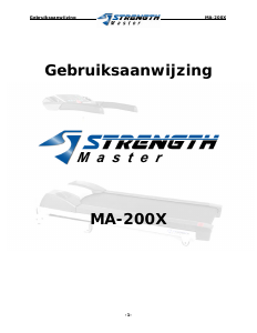 Handleiding StrenghtMaster MA-200X Loopband