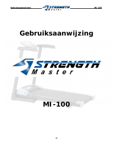 Handleiding StrenghtMaster MI-100 Loopband