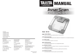 Manual de uso Tanita BC-551 InnerScan Báscula