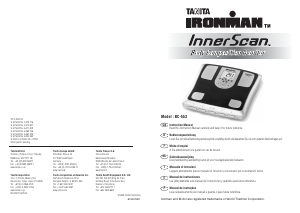 Manual de uso Tanita BC-553 InnerScan Báscula