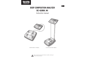 Manual Tanita BC-420MA Scale