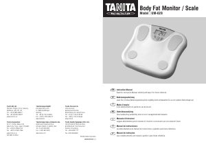 Manual de uso Tanita UM-028 Báscula