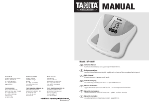 Handleiding Tanita BF-683W Weegschaal