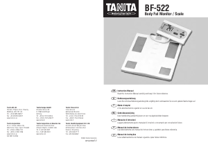 Manual de uso Tanita BF-522 Báscula
