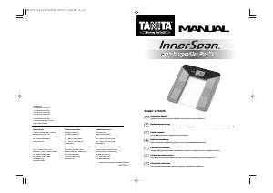 User manual Tanita InnerScan UM-075 (English - 9 pages)