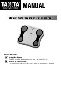 Manual Tanita BF-2000 Scale