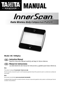 Manual de uso Tanita BC-1000 Plus InnerScan Báscula