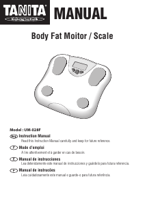 Manual Tanita UM-028F Scale