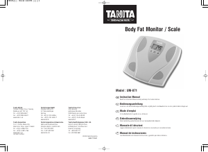 Manual Tanita UM-071 Scale