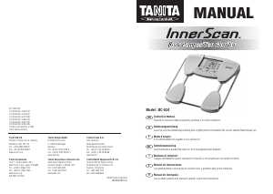 Manual Tanita BC-534 InnerScan Scale