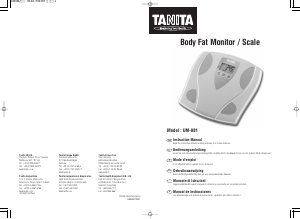 Manual de uso Tanita UM-081 Báscula