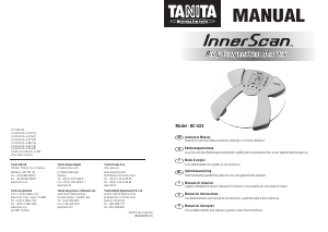Manual Tanita BC-533 InnerScan Balança