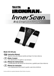 Manual Tanita BC-549 Plus InnerScan Scale
