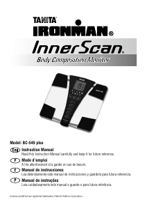 Manual Tanita BC-549 Plus InnerScan Balança