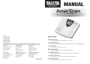 Manual Tanita BC-550T InnerScan Scale