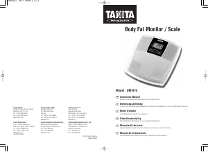 Manual de uso Tanita UM-070 Báscula