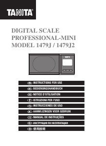 Handleiding Tanita 1479J2 Industriële weegschaal