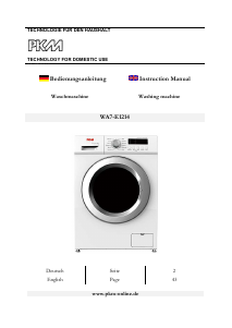 Manual PKM WA7-E1214 Washing Machine
