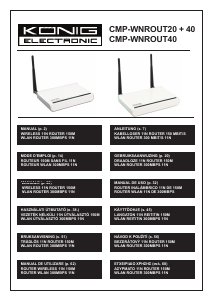 Manual de uso König CMP-WNROUT20 Router