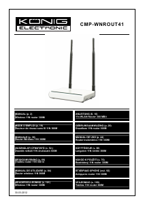 Manual de uso König CMP-WNROUT41 Router