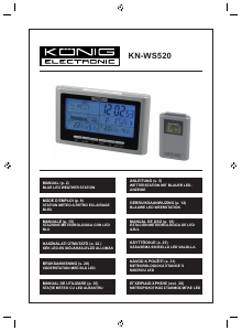 Használati útmutató König KN-WS520 Meteorológiai állomás