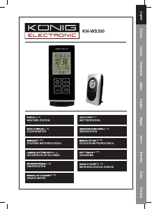 Manual de uso König KN-WS300 Estación meteorológica