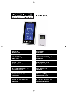 Manual de uso König KN-WS540 Estación meteorológica