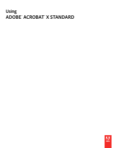 Manual Adobe Acrobat X Standard