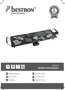 Manual de uso Bestron ABP603 Parrilla de mesa