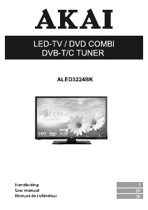 Handleiding Akai ALED3224BK LED televisie