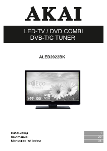 Handleiding Akai ALED2022BK LED televisie