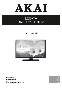 Handleiding Akai AL2222BK LED televisie