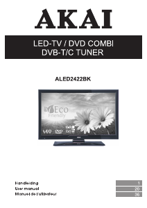 Handleiding Akai ALED2422BK LED televisie