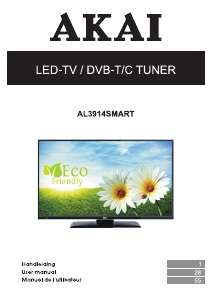 Handleiding Akai AL3914SMART LED televisie