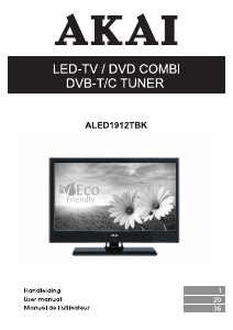 Handleiding Akai ALED1912TBK LED televisie