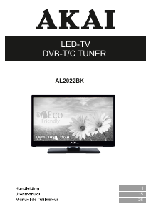 Handleiding Akai AL2022BK LED televisie