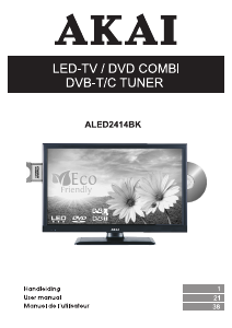 Handleiding Akai ALED2414BK LED televisie